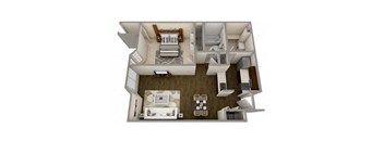 Richmond Floor Plan at MainCentre, Northville, MI, 48167