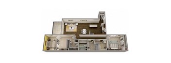 San Francisco Floor Plan at MainCentre, Northville