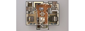 2 Bed 2 Bath Floor Plan  at Upscale Living at the Grand off 45th, Fargo, ND