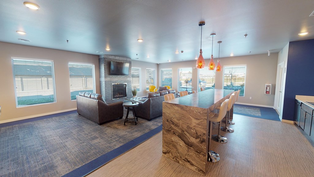 Clubroom With Kitchen at Upscale Living at the Grand off 45th, Fargo, ND