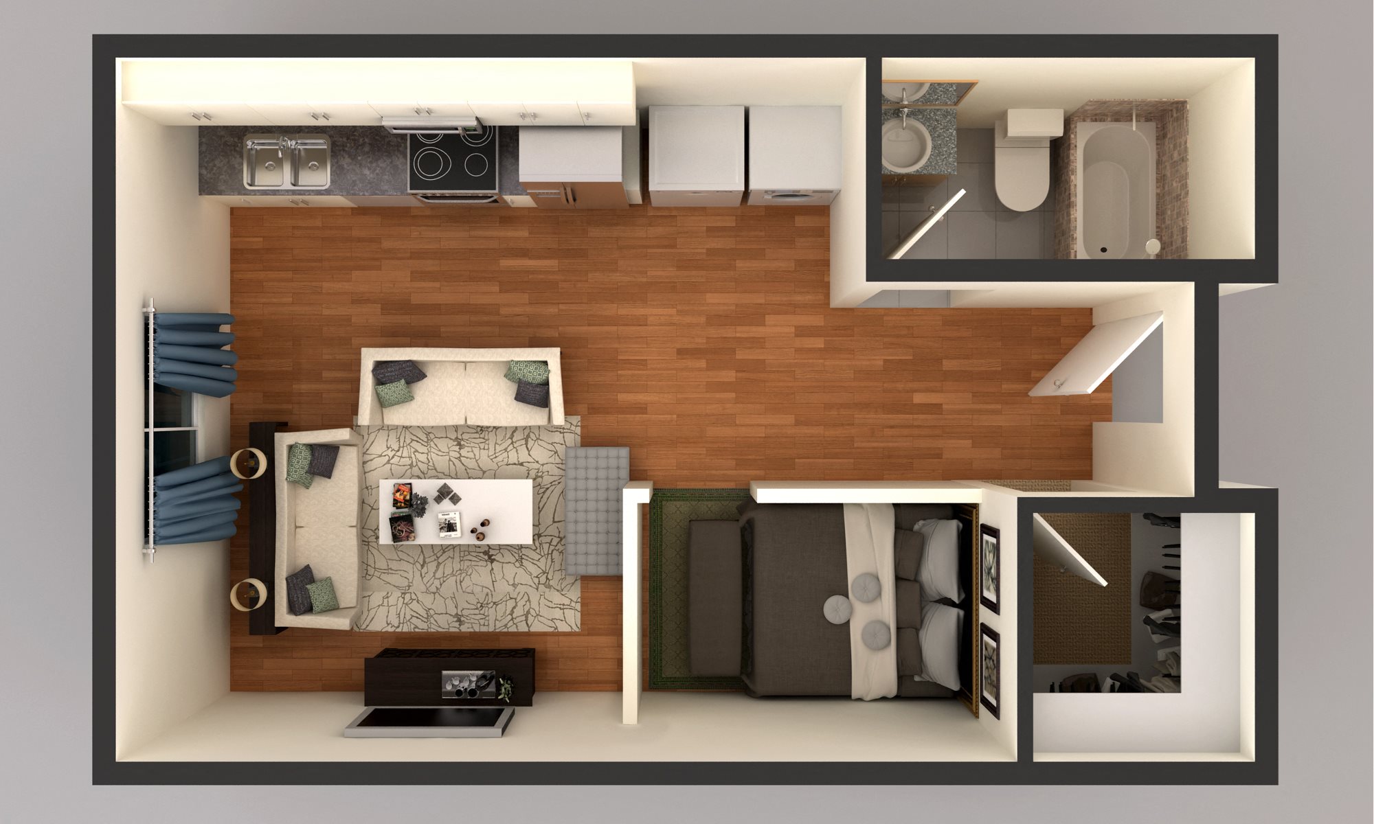 image of studio floor plan