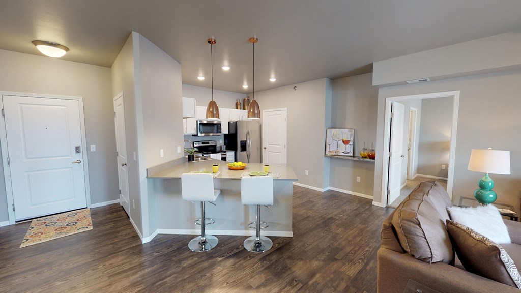 Island Kitchen at Upscale Living at the Grand off 45th, Fargo