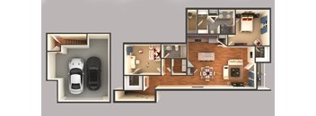 two bedroom floor plan
