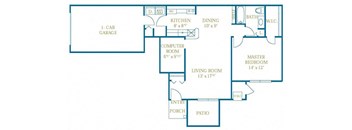 The Ashbury Floor Plan at Turnbury Park, Canton, Michigan