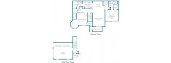 The Kendall Floor Plan at Turnbury Park, Canton, 48188
