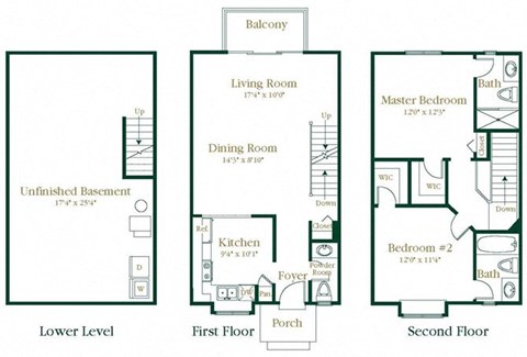 Newbury I Floor Plan at Wexford, Novi, Michigan