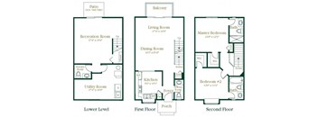 Newbury II Floor Plan at Wexford, Michigan