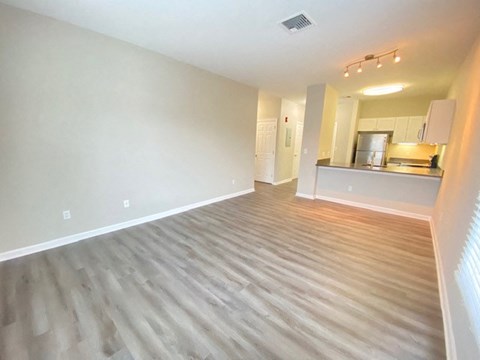 Upgraded vinyl plank flooring.