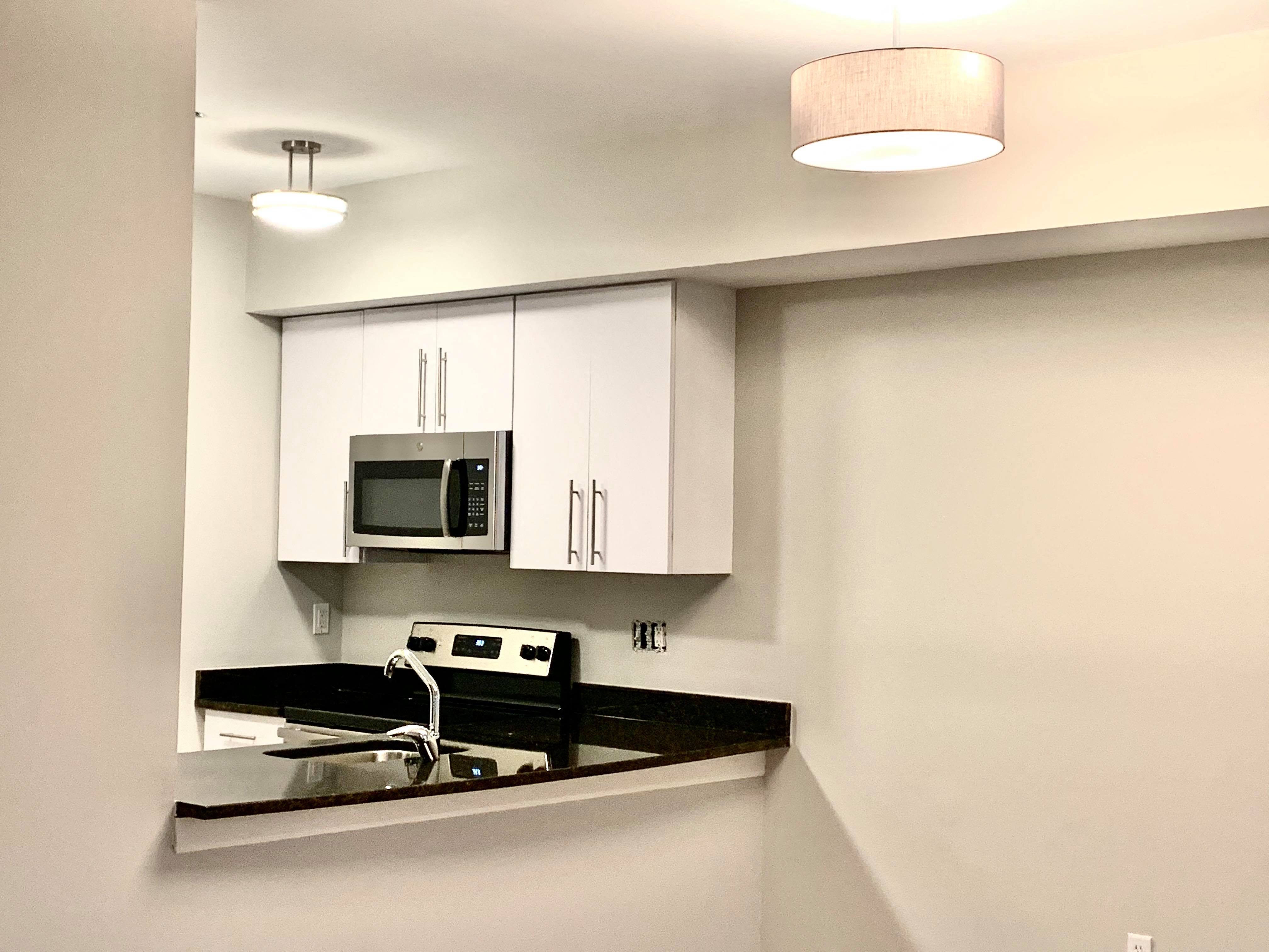 Bright dining light.