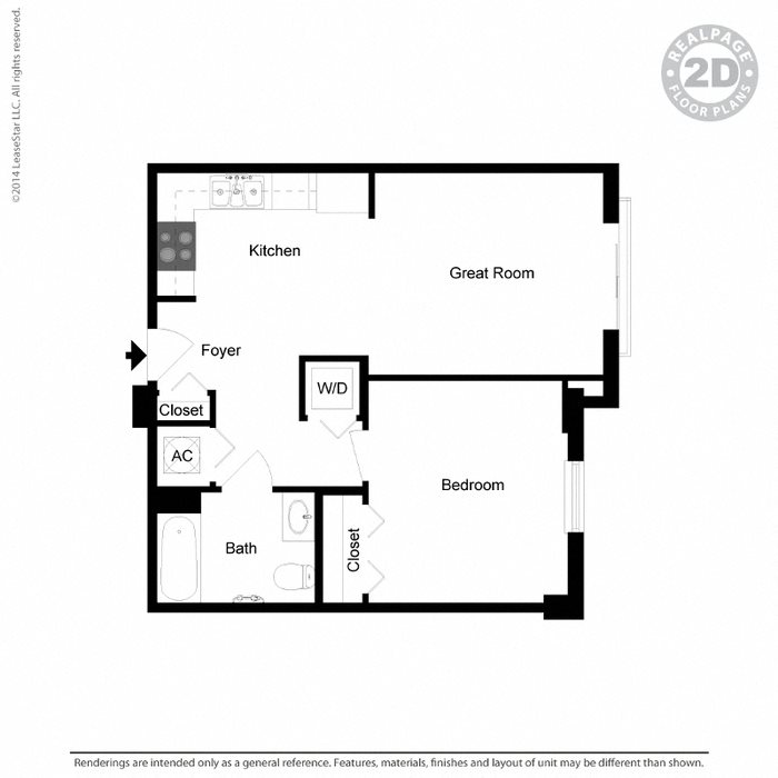 1 Bedroom 1 Bath 2D Floorplan_Brownsville Village I, Miami, FL 33142 1 Bedroom 1 Bath 2D Floorplan_Brownsville Village I, Miami, FL 33142