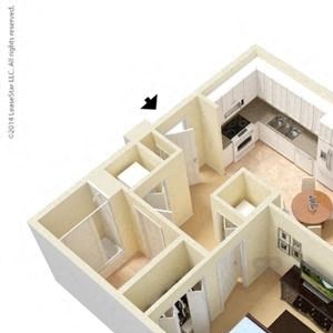 1 Bedroom 1 Bath 3D Floorplan Furnished_Brownsville Village II, Miami, FL 33142 1 Bedroom 1 Bath 3D Floorplan Furnished_Brownsville Village II, Miami, FL 33142