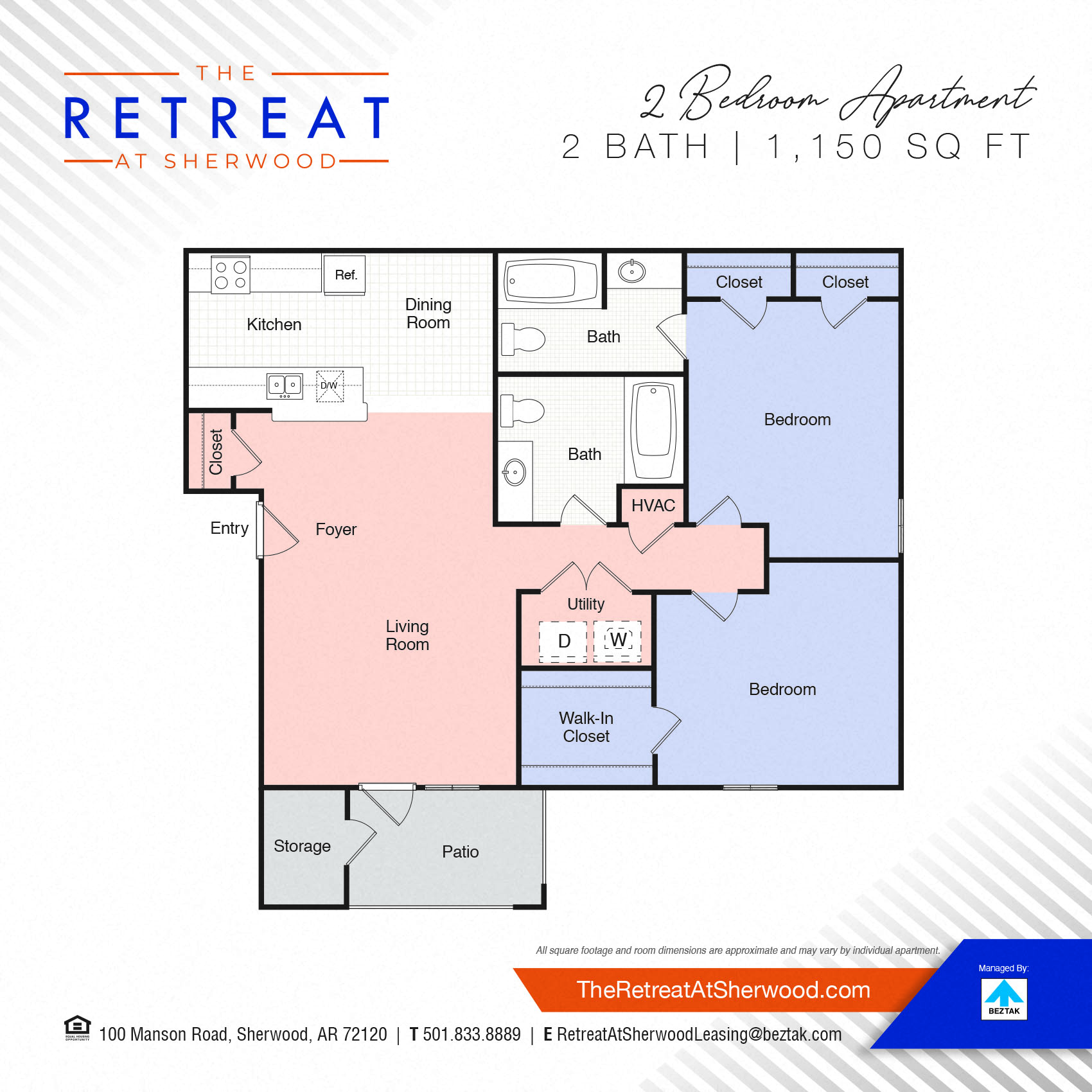 2 Bedroom - 1150