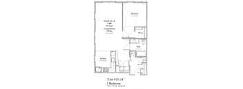 1 bedroom/1 bath