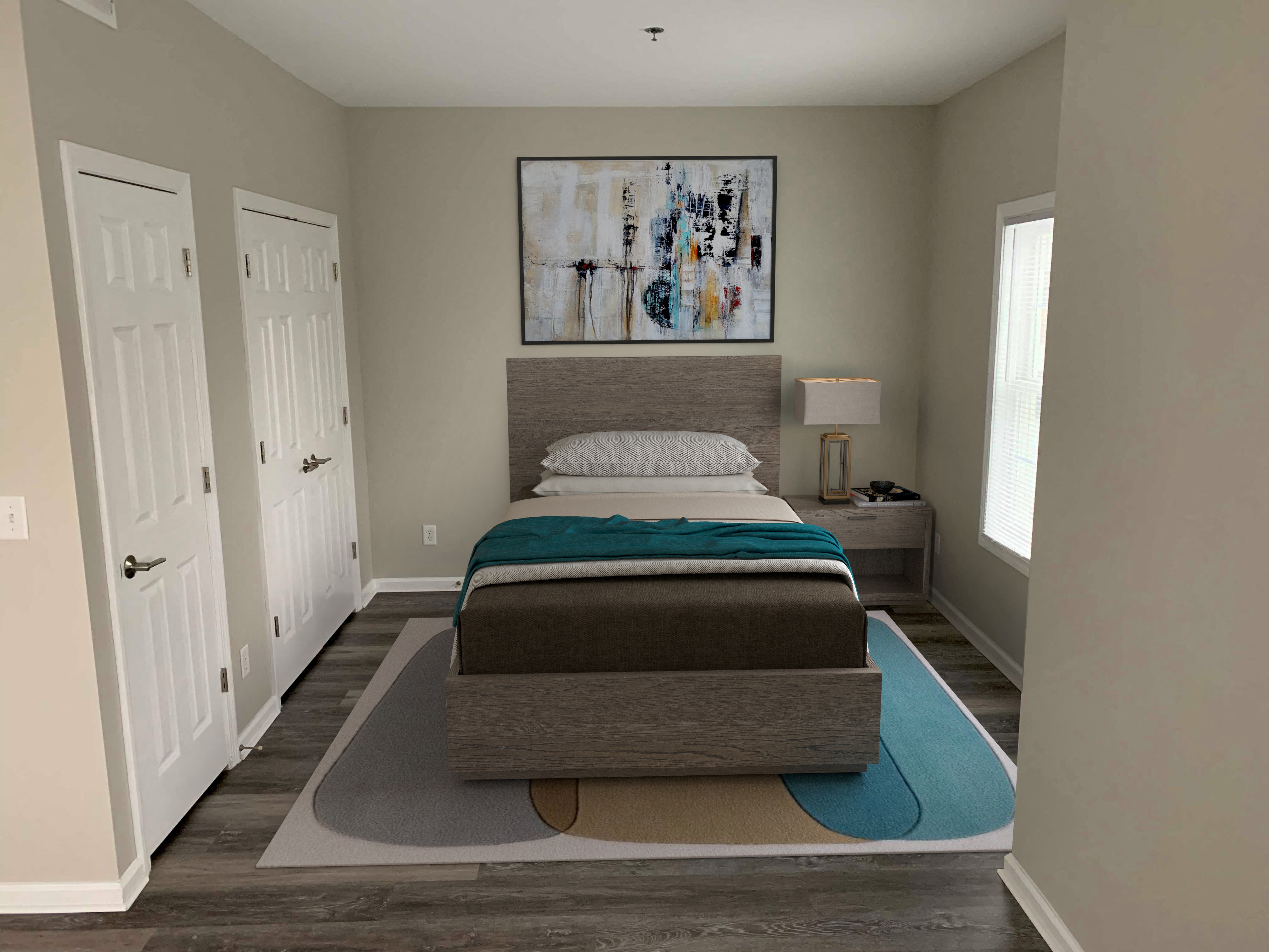 Studio sleeping area