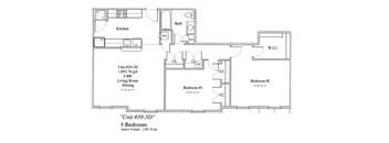 2 Bedroom/ 1 Bath
