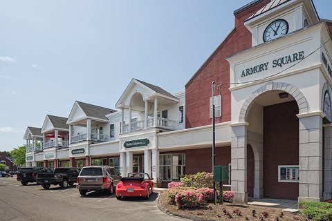 Spinnaker Square exterior.