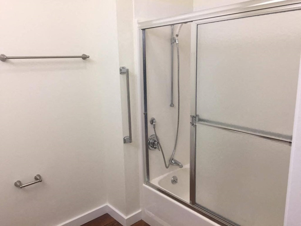 Upgraded shower.