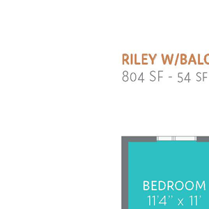 Riley Floor Plan with Balcony Riley Floor Plan with Balcony