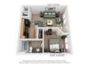 A1A One Bed One Bath Floor Plan A1A One Bed One Bath Floor Plan at Millennium, Greenville, SC, 29607