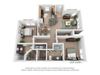 B2A Two Bed Two Bath Floor Plan B2A Two Bed Two Bath Floor Plan at Millennium, Greenville, 29607