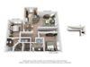 B2B Two Bed Two Bath Floor Plan B2B Two Bed Two Bath Floor Plan at Millennium, Greenville, South Carolina