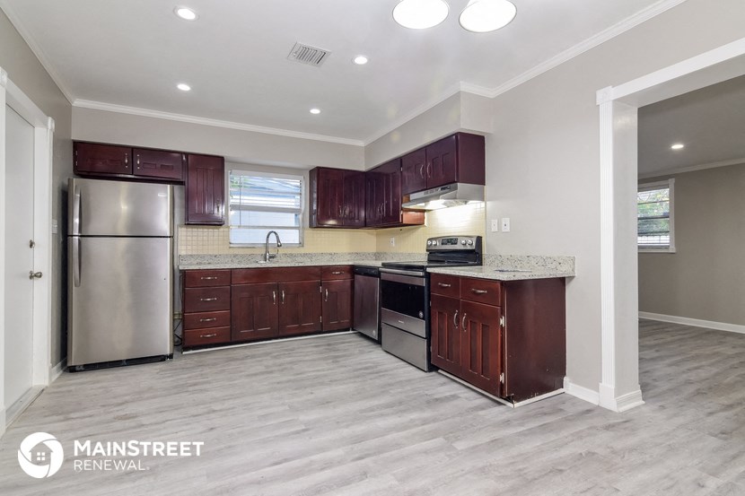 the kitchen is clean and ready for us to use