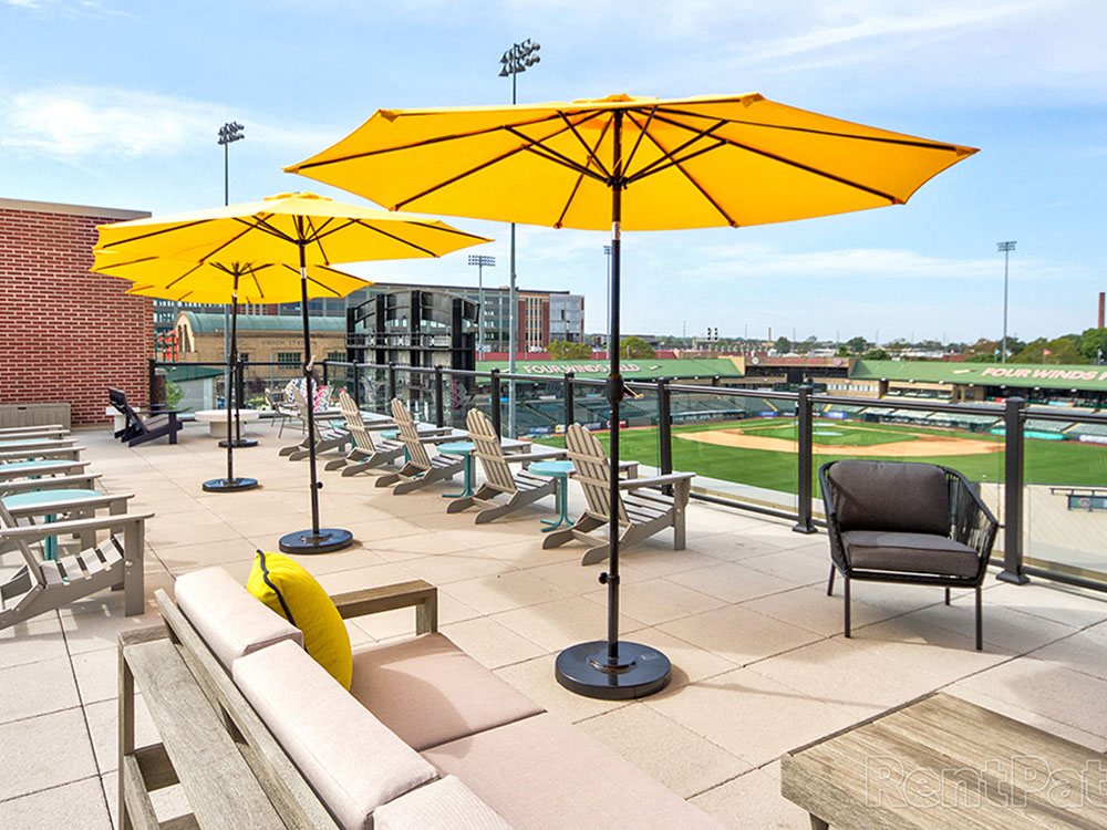Rooftop Views Area at The Ivy at Berlin Place, South Bend, Indiana