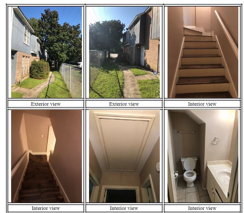 a series of pictures of stairs and a toilet in a house