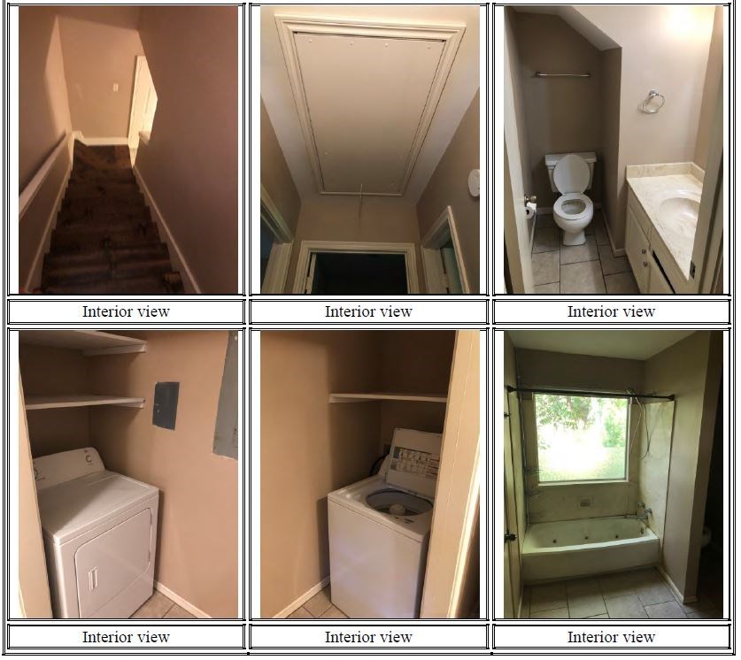 four pictures of a bathroom with a toilet and a sink