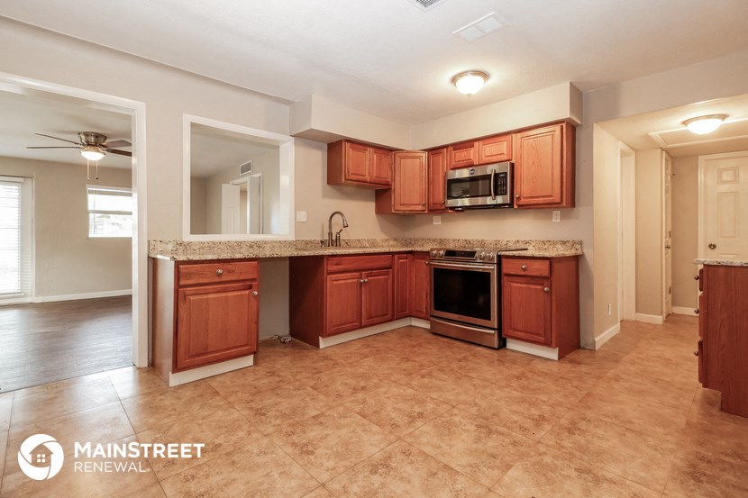 the kitchen is clean and ready for us to use