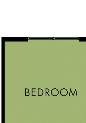 1 bed, 1 bath 720 sq ft