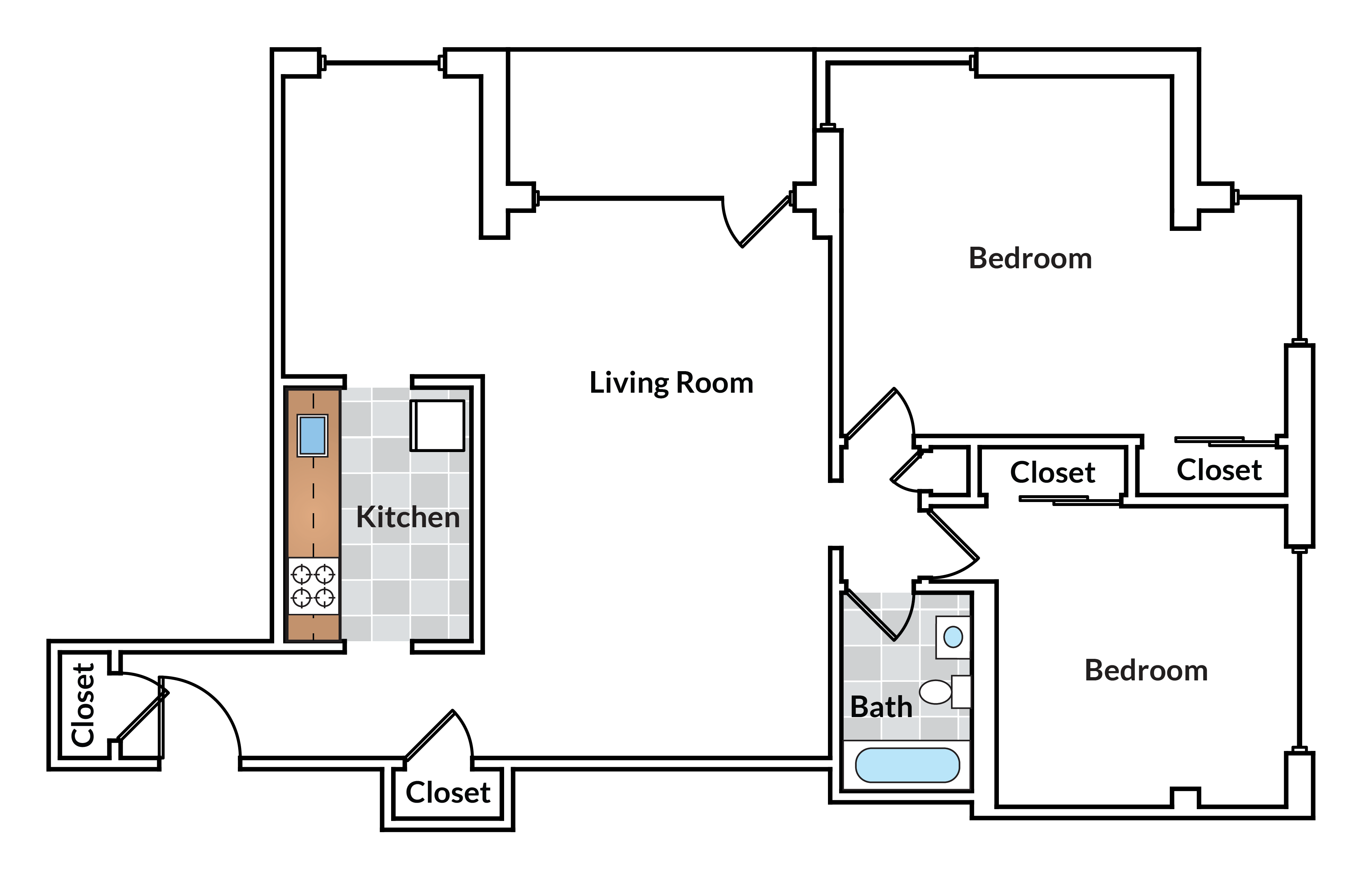 2 Bedroom with Balcony 11 Tier