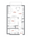 Ash Floor Plan Ash Floor Plan at Tivalli Apartments, Washington