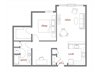 Cedar Floor Plan Cedar Floor Plan at Tivalli Apartments, Lynnwood, Washington