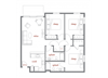 Tamarack Floor Plan Tamarack Floor Plan at Tivalli Apartments, Lynnwood