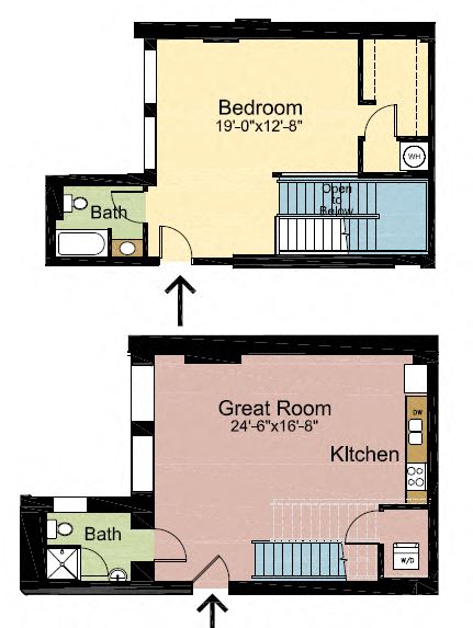 1Bedroom 2Bath