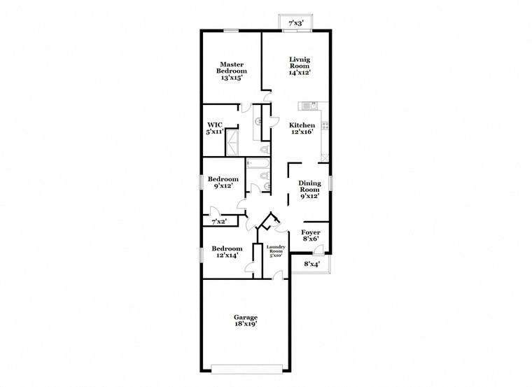 this is the floor plan of a 2100 sq ft house