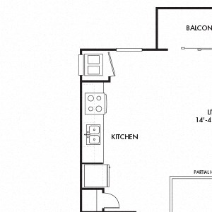 1 Bedroom Alcove C