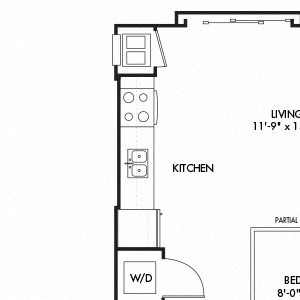 1 Bedroom Alcove E