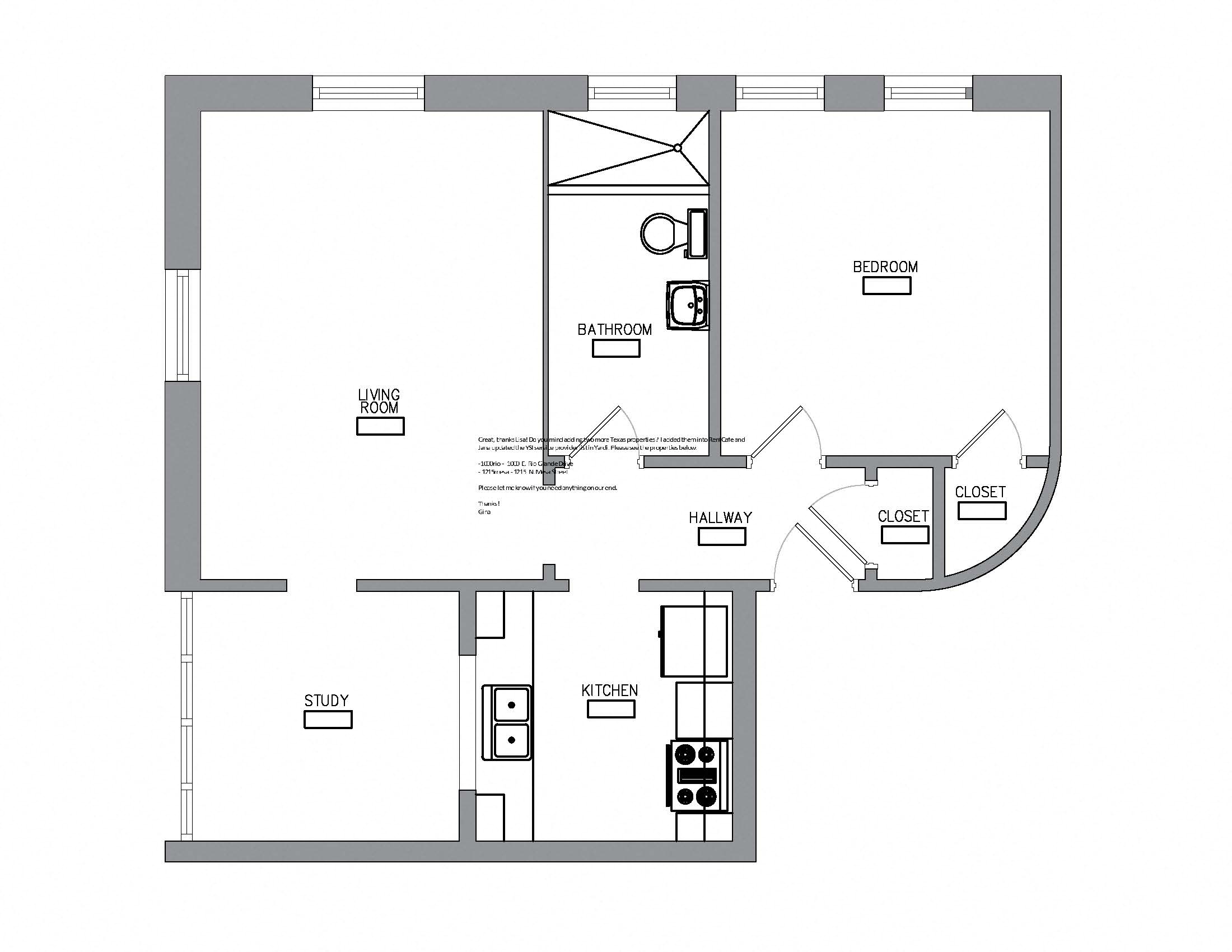 One Bedroom with Study