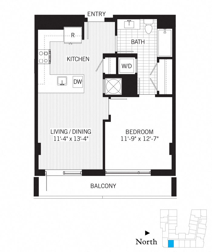 1 Bed - 1 Bath | a04a