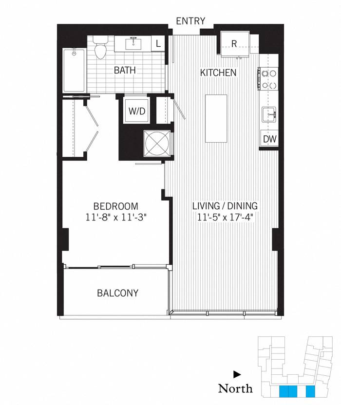 1 Bed - 1 Bath | a05a