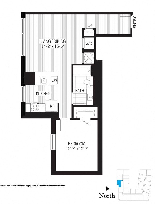 1 Bed - 1 Bath | a06m (Income Restricted)