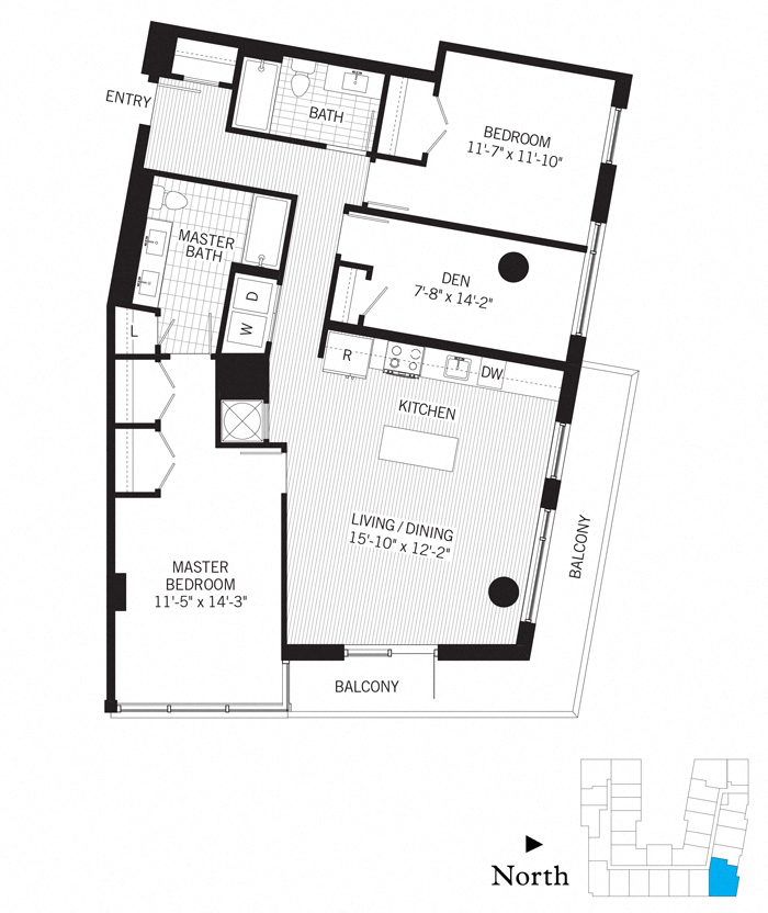 2 Bed - 2 Bath | BD02a