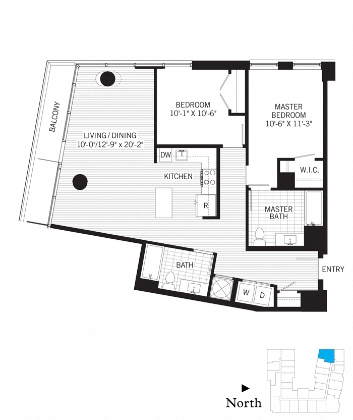 2 Bed - 2 Bath | b04a
