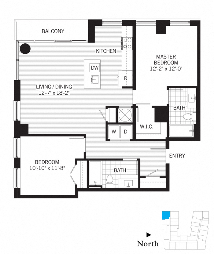 2 Bed - 2 Bath | b03