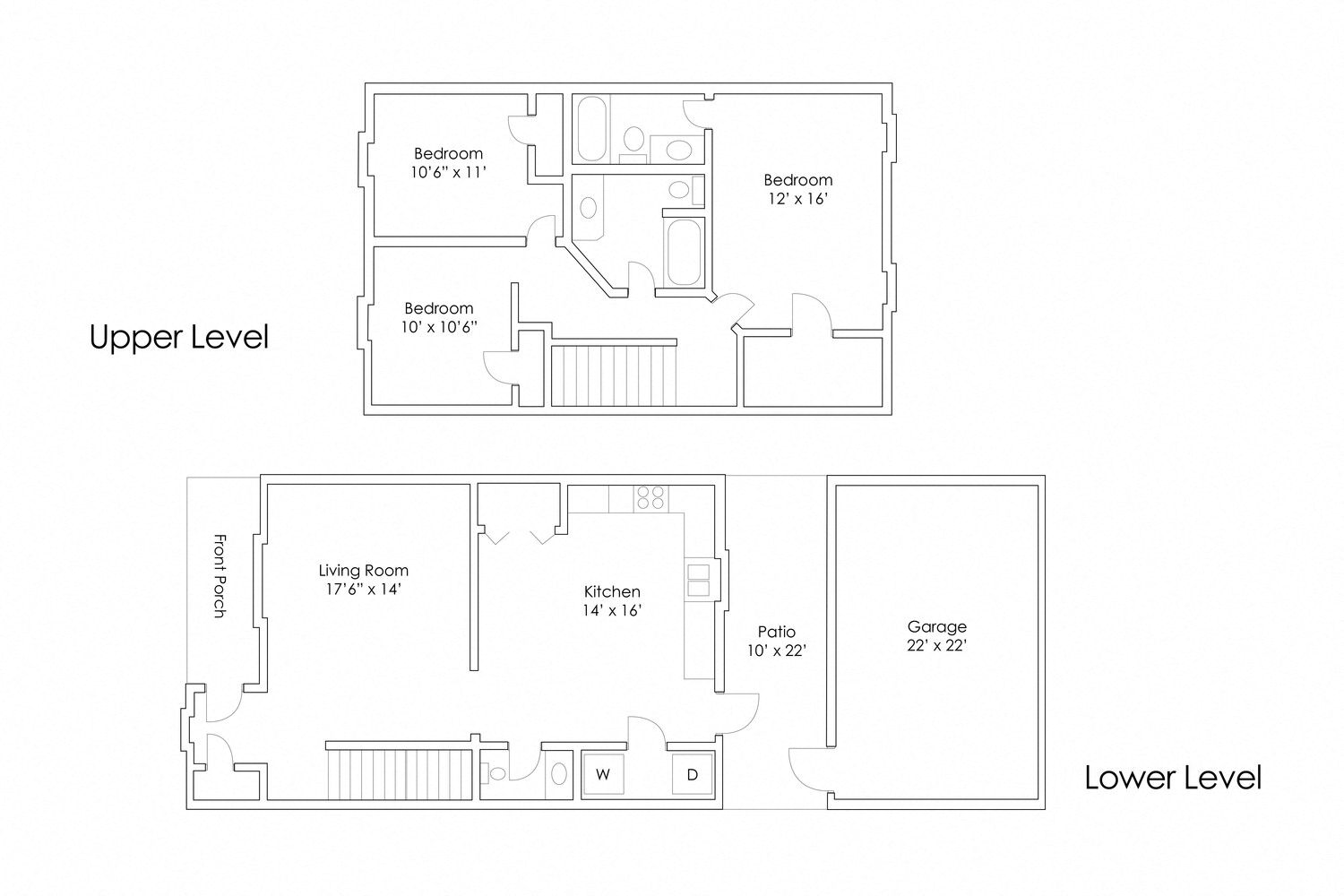 3 Bedroom 2.5 Bath Townhome