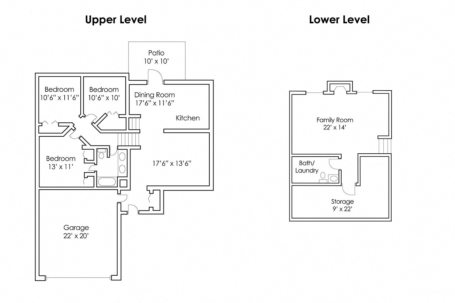 3 Bedroom 1.5 Bath Twinhome
