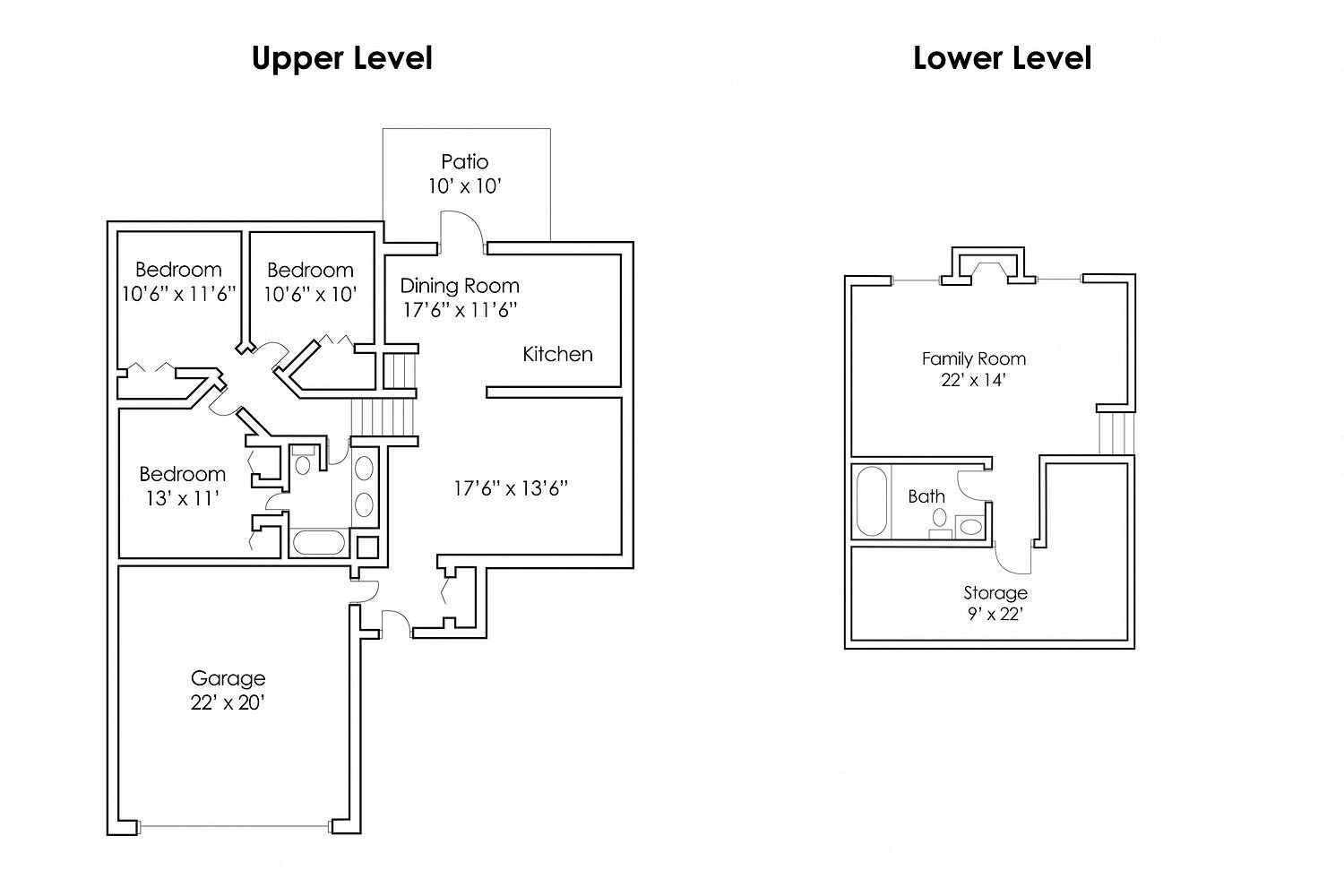 3 Bedroom 2 Bath Twinhome