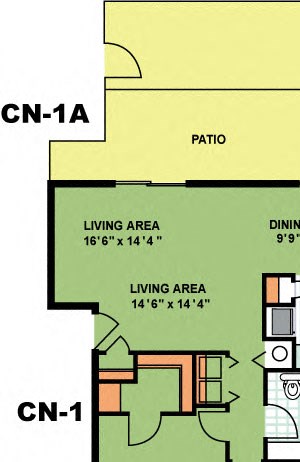 Two Bed One Bath (CN1) Two Bed One Bath (CN1)